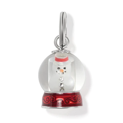 Snowglobe Snow Man Charm