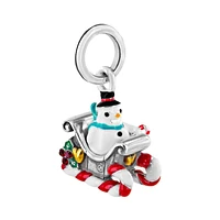 Snowman Sleigh Charm