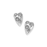 Sparkling Heart Mini Post Earrings