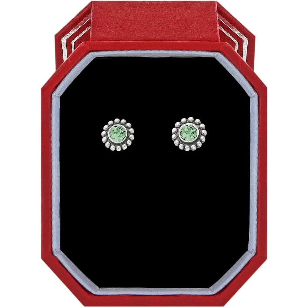 Twinkle Peridot Mini Post Earrings Gift Box