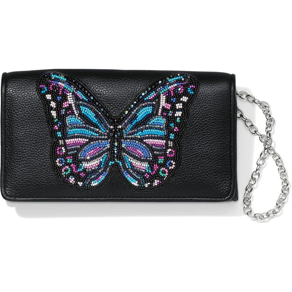 Wild Garden Beaded Clutch Wallet