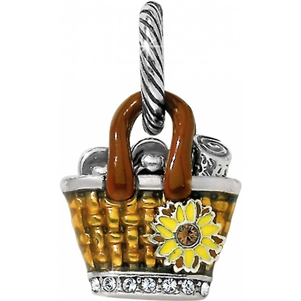Daisy Straw Tote Charm
