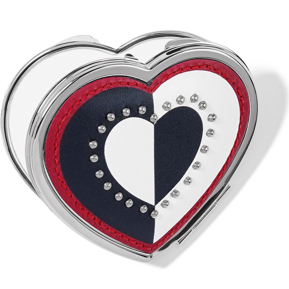 Look Of Love Heart Compact Mirror