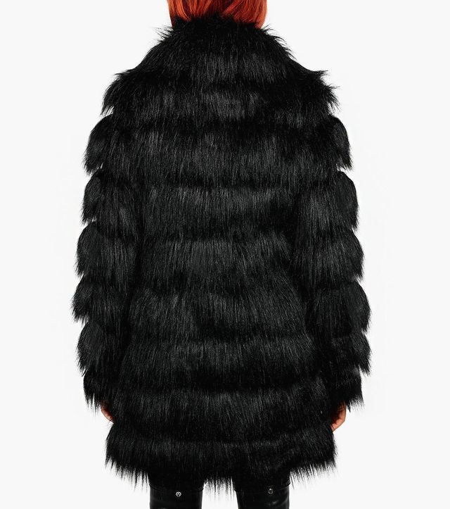 MICHAEL MICHAEL KORS FAUX FUR LINED PARKA - Black, BrownsShoes