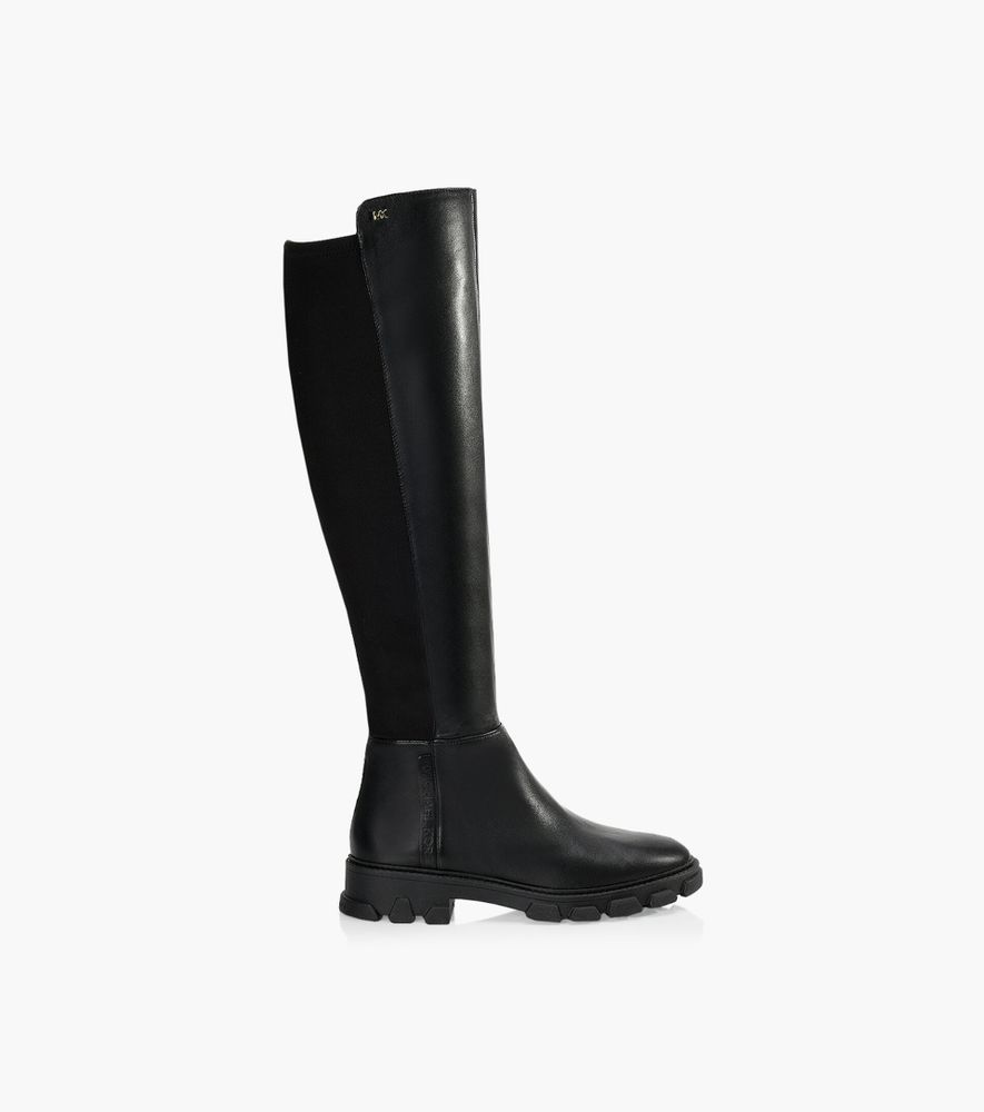MICHAEL KORS RIDLEY BOOT - Black Leather And Fabric | BrownsShoes