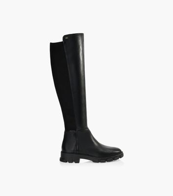 MICHAEL KORS RIDLEY BOOT - Black Leather And Fabric | BrownsShoes