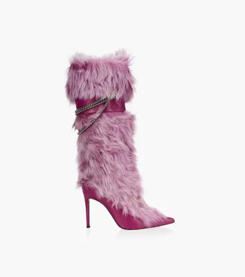 GIUSEPPE ZANOTTI AMAIA CHAIN - Pink Leather And Fabric | BrownsShoes