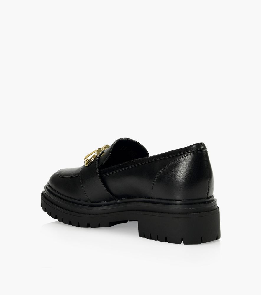 MICHAEL KORS PARKER LUG LOAFER - Black Leather | BrownsShoes