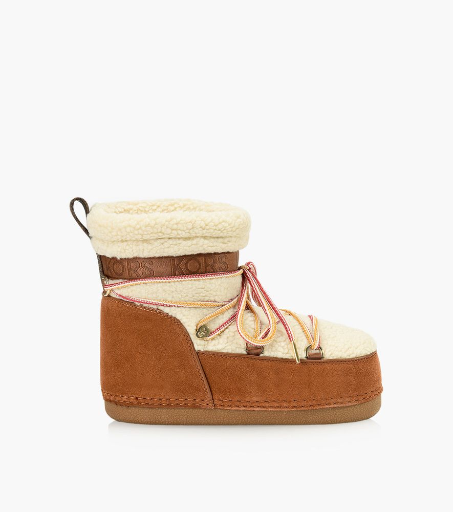 MICHAEL KORS ZELDA BOOTIE - Tan Suede | BrownsShoes