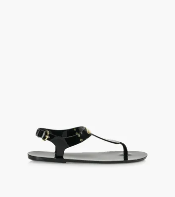 MICHAEL KORS MK PLATE JELLY - Black Rubber | BrownsShoes