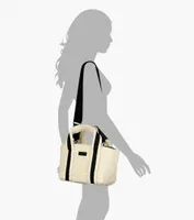 HUNTER WANDERER SHERPA MINI TOTE - White Faux Fur | BrownsShoes