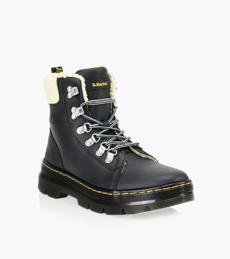 DR. MARTENS COMBS FUR LINED - Black Leather | BrownsShoes