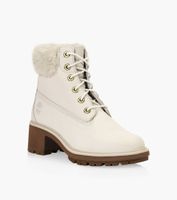 TIMBERLAND KINSLEY 6 INCH BOOT WITH FUR - White Nubuck | BrownsShoes