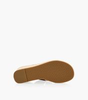 MICHAEL KORS VERITY WEDGE - Tan Synthetic | BrownsShoes