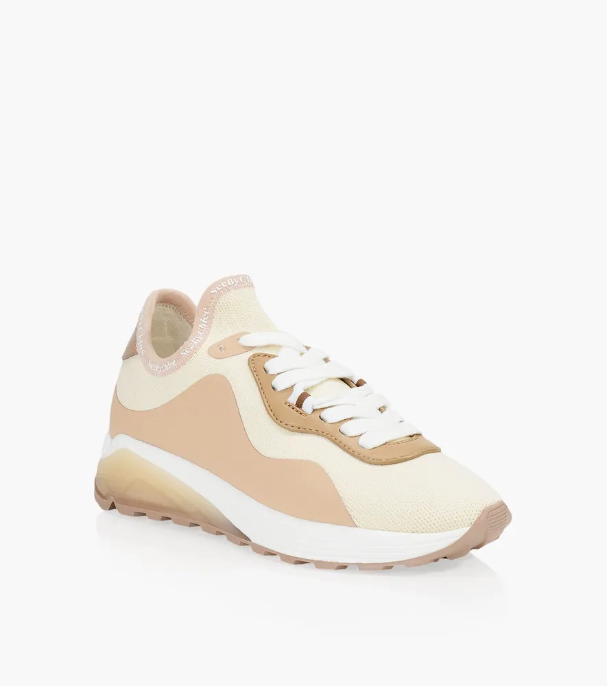 SEE BY CHLOE BRETT - Beige Leather And Fabric | BrownsShoes