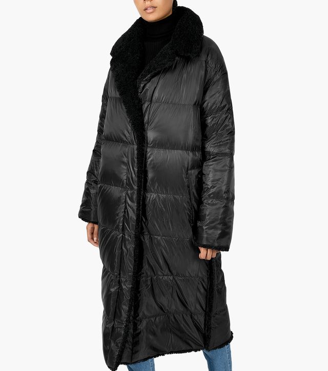 MICHAEL KORS PUFF/FAUX FUR REVERSIBLE COAT