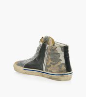 GOLDEN GOOSE SLIDE CANVAS CAMO - Grey Canvas | BrownsShoes