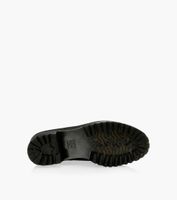 DR. MARTENS LEONA VINTAGE HEELED BOOTS - Black Leather | BrownsShoes
