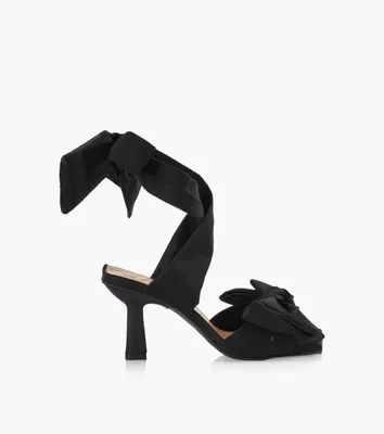 GANNI WRAPUP SEXY SANDAL - Black Fabric | BrownsShoes