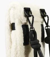 HUNTER WANDERER SHERPA PHONE POUCH - White Faux Fur | BrownsShoes
