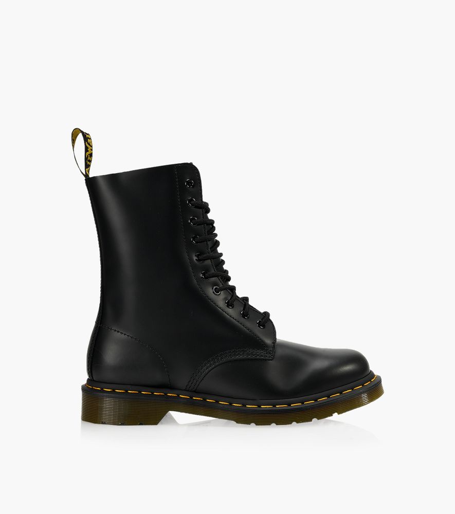 DR. MARTENS 1490 MID CALF BOOTS - Black Leather | BrownsShoes