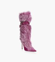 GIUSEPPE ZANOTTI AMAIA CHAIN - Pink Leather And Fabric | BrownsShoes