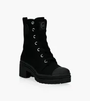 MICHAEL KORS COREY COMBAT BOOT - Black Canvas | BrownsShoes