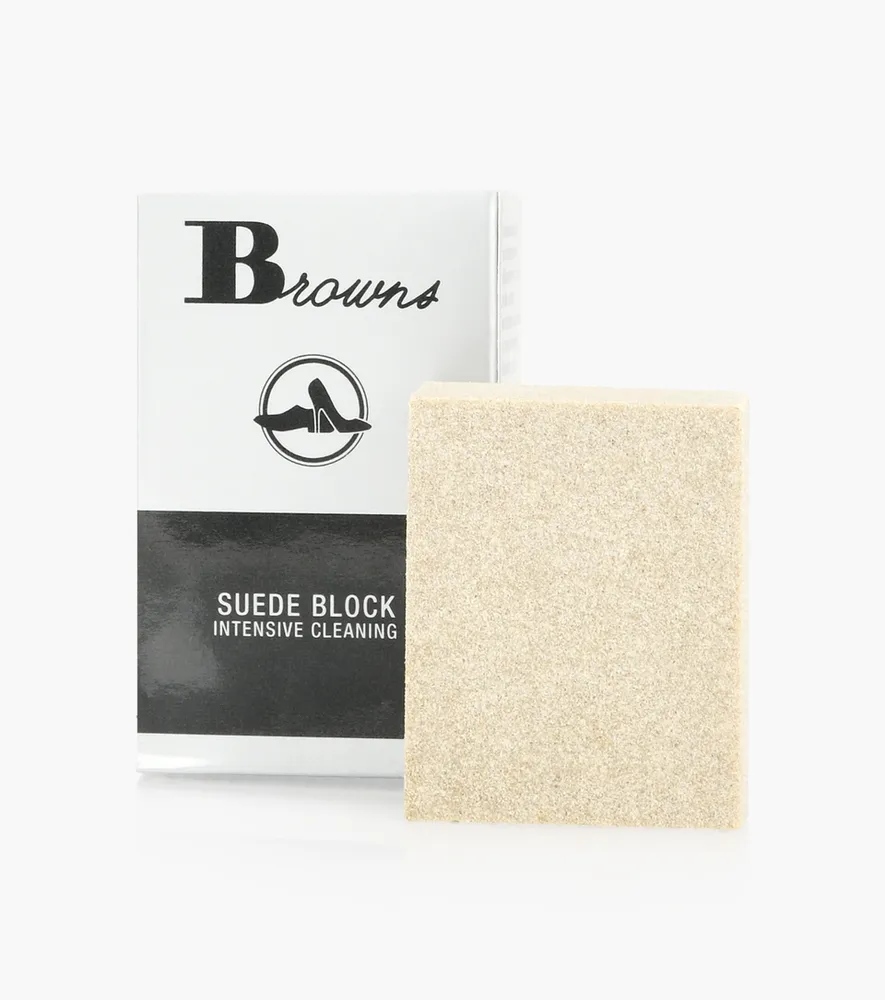 BROWNS SUEDE BLOCK - Clear | BrownsShoes