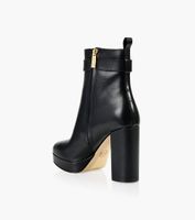 MICHAEL KORS PARKER PLATFORM BOOTIE - Black Leather | BrownsShoes