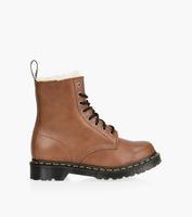 DR. MARTENS 1460 SERENA FURLINED - Tan Leather | BrownsShoes