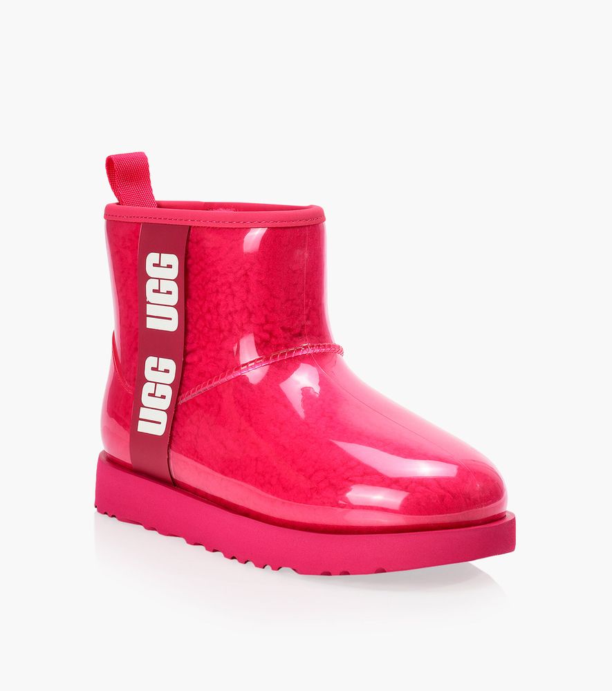 UGG CLASSIC CLEAR MINI - Red Synthetic | BrownsShoes