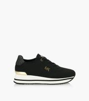 MICHAEL KORS MONIQUE KNIT TRAINER - Black Fabric | BrownsShoes