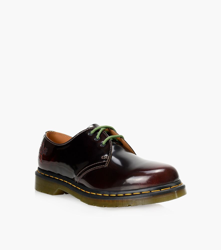 DR. MARTENS 1461 THE CLASH - Burgundy Patent Leather | BrownsShoes