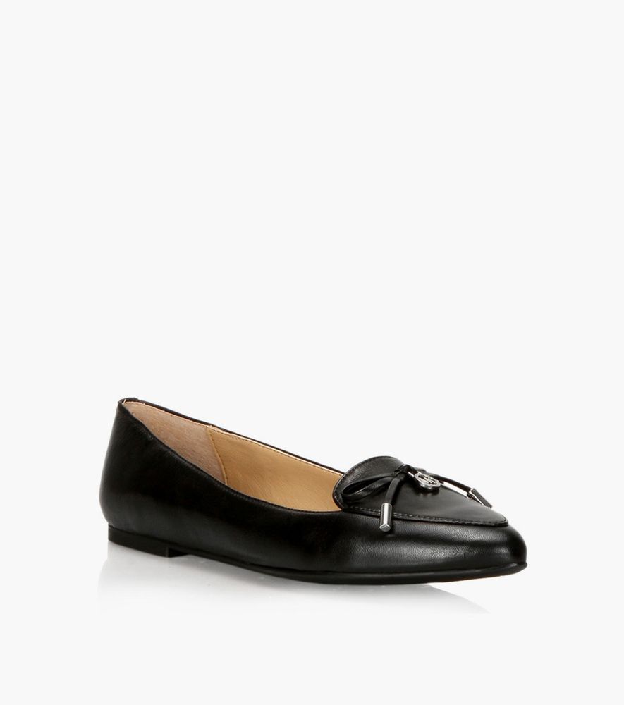 MICHAEL KORS NANCY FLAT - Black Leather | BrownsShoes