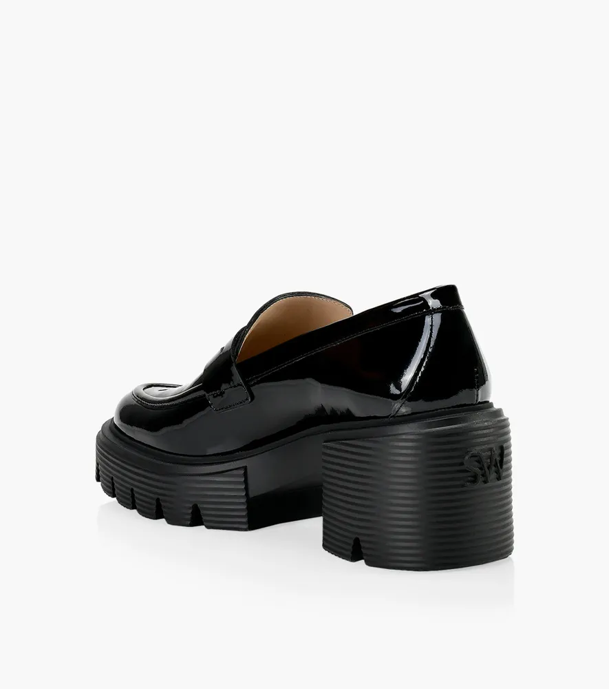STUART WEITZMAN SOHO LOAFER - Black Patent Leather | BrownsShoes