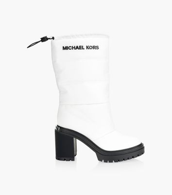 MICHAEL KORS HOLT QUILTED BOOT - White Nylon | BrownsShoes | Bramalea City  Centre