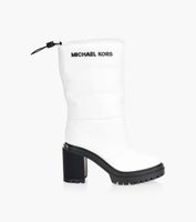 MICHAEL KORS HOLT QUILTED BOOT - White Nylon | BrownsShoes