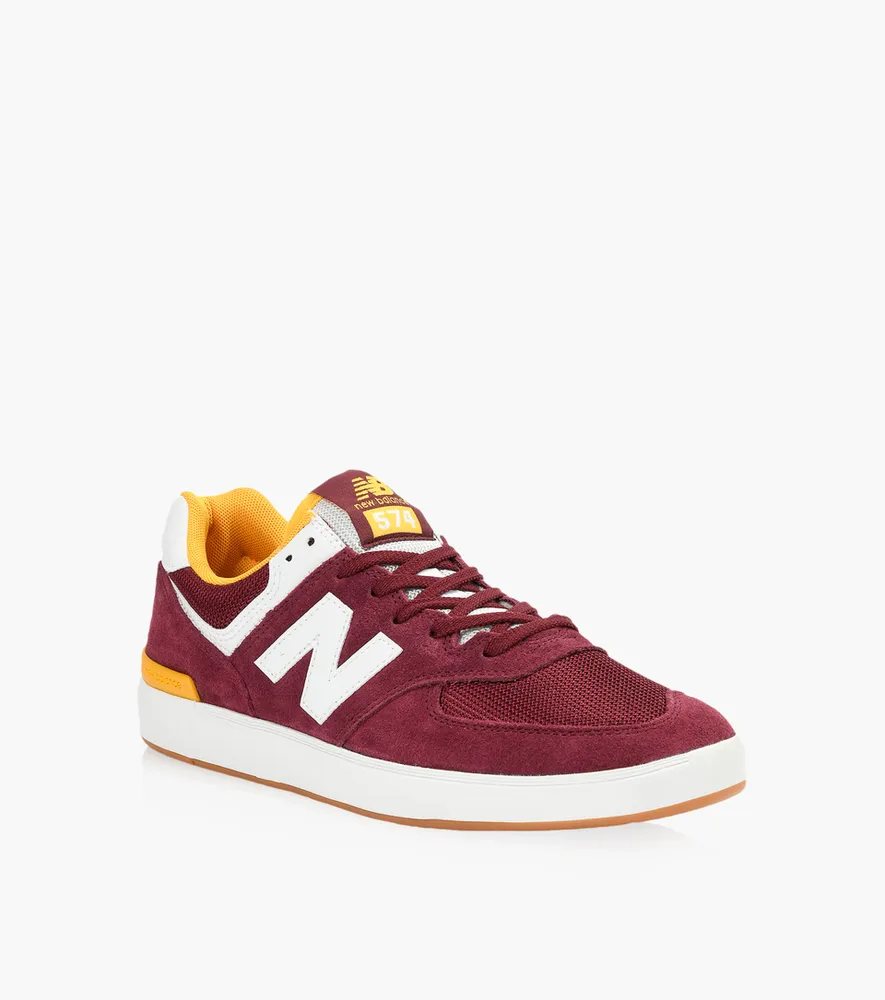 NEW BALANCE 574 - Burgundy Suede | BrownsShoes