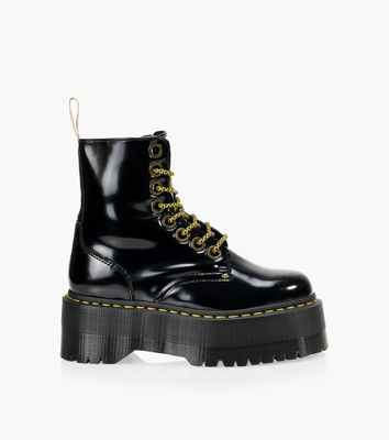 DR. MARTENS VEGAN JADON MAX - Black Faux Leather | BrownsShoes