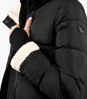 MICHAEL MICHAEL KORS FAUX SHEARLING TRIM PUFFER | BrownsShoes