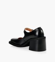 GANNI SQUARE TOE MARY JANE - Black Leather | BrownsShoes