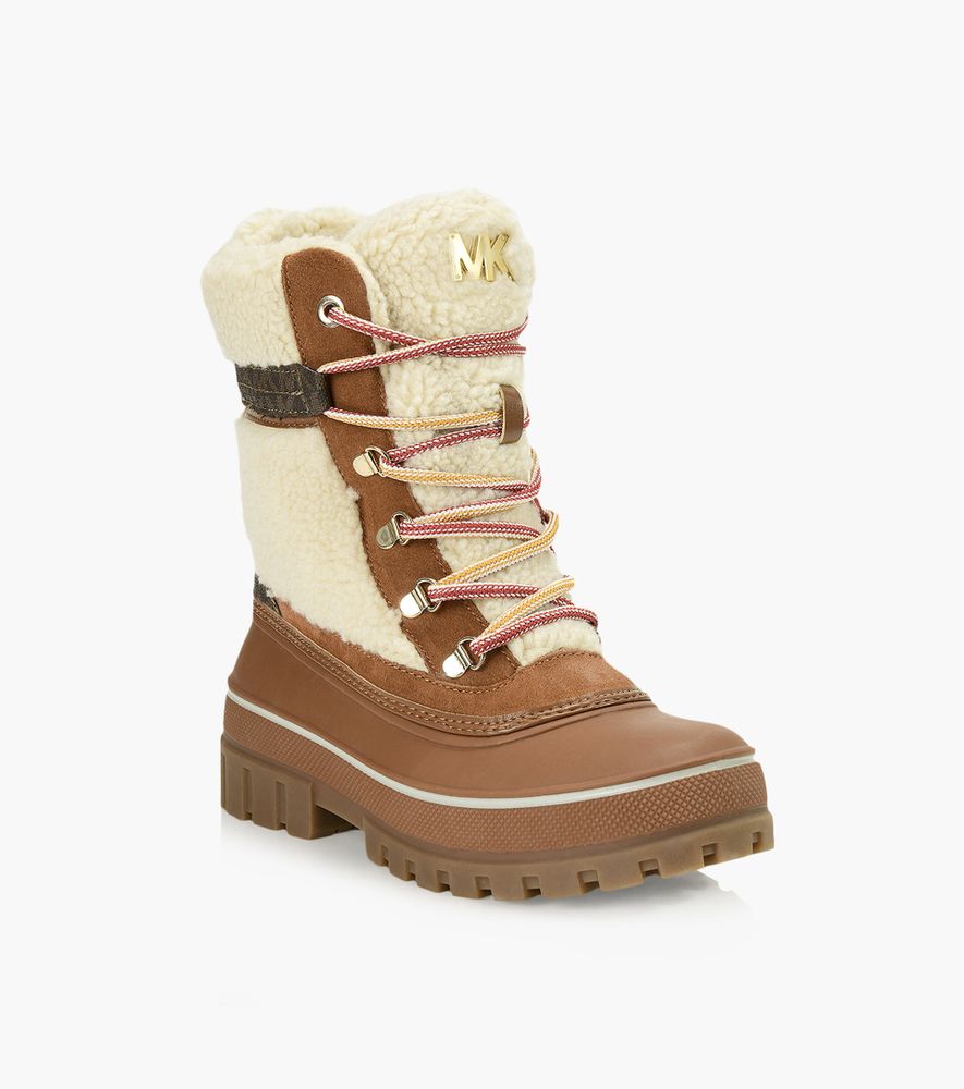 MICHAEL KORS OZZIE ANKLE BOOT - Tan Synthetic | BrownsShoes