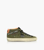 GOLDEN GOOSE MID STAR Canvas - Khaki | BrownsShoes