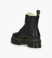 DR. MARTENS JADON FAUX FUR LINED PLATFORM - Black Leather | BrownsShoes