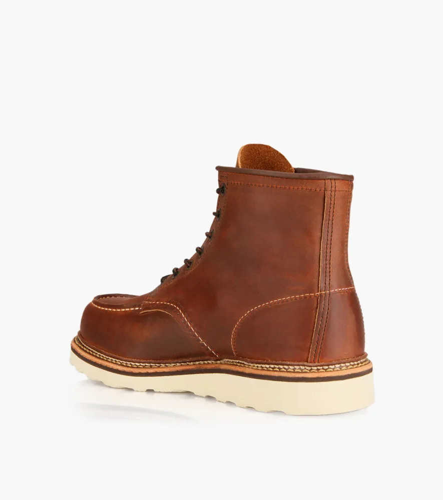 RED WING CLASSIC MOC MEN'S 6" BOOT COPPER - Tan Leather | BrownsShoes