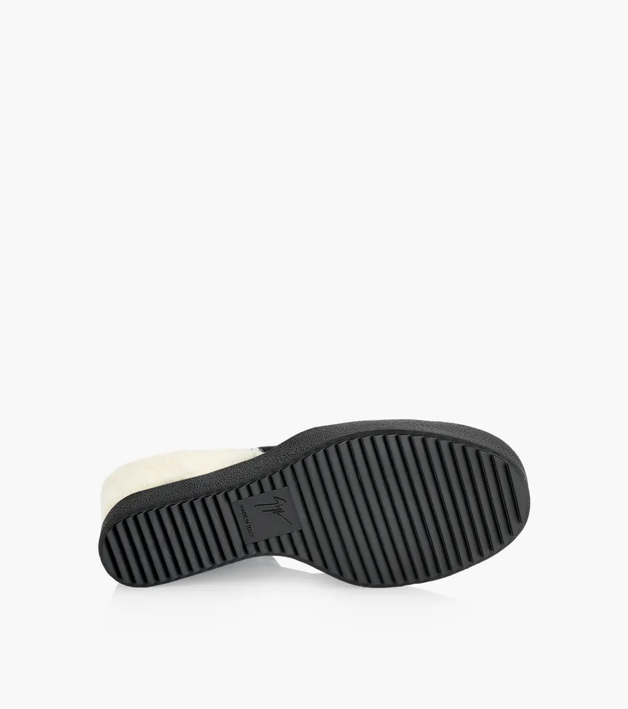 GIUSEPPE ZANOTTI AITANA WEDGE - Black Leather | BrownsShoes