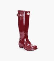 HUNTER ORIGINAL TALL GLOSS - Burgundy Rubber | BrownsShoes