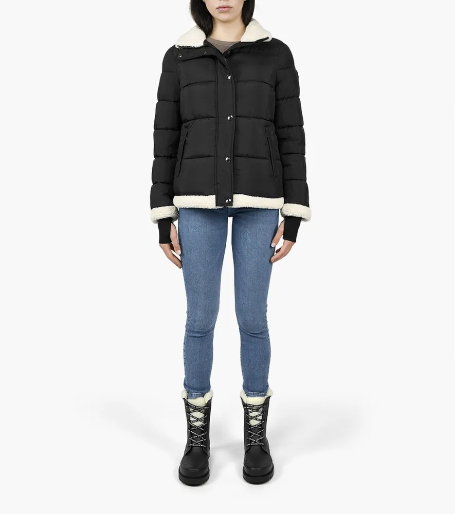 MICHAEL MICHAEL KORS FAUX SHEARLING TRIM PUFFER | BrownsShoes