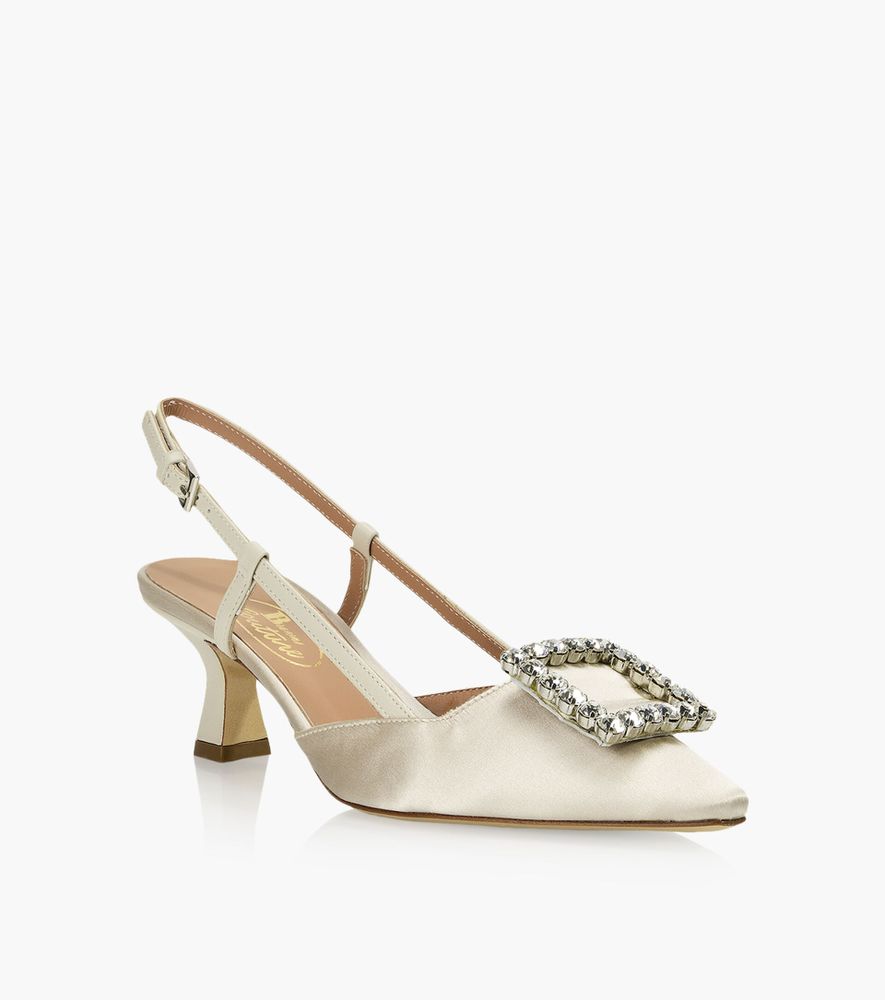 BROWNS COUTURE NORA - White Satin | BrownsShoes