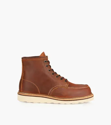 RED WING CLASSIC MOC MEN'S 6" BOOT COPPER - Tan Leather | BrownsShoes
